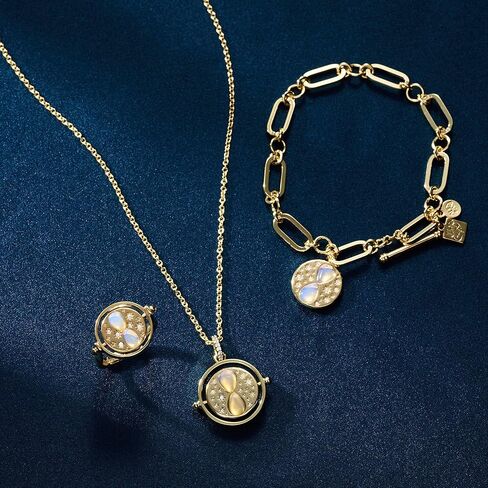 Alex and Ani Harry Potter Time Turner Toggle Bracelet, Brass Shiny Gold in Saudi Arabia