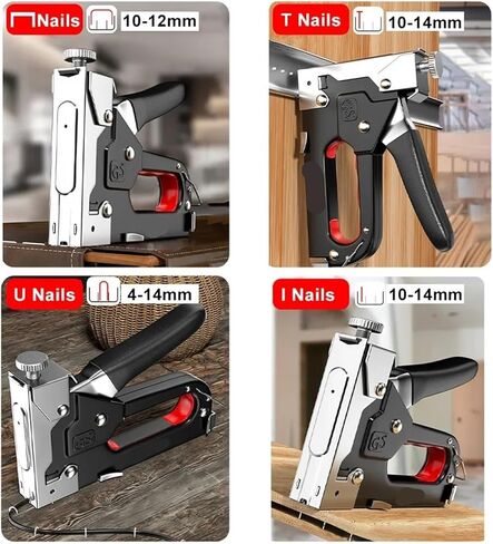 Manual Nailing Gun Construction Stapler Heavy Duty Staple Guns Air Nail Woodworking with 600 Home Carpentry Tools in Saudi Arabia