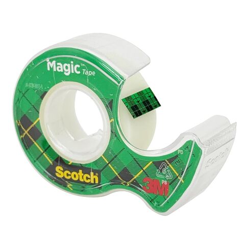 Invisible Magic Tape – 12 Rolls with Dispensers, 3/4" x 350" Each – Clear Office & School Tape for Repairs, Labeling, and Wrapping in Saudi Arabia