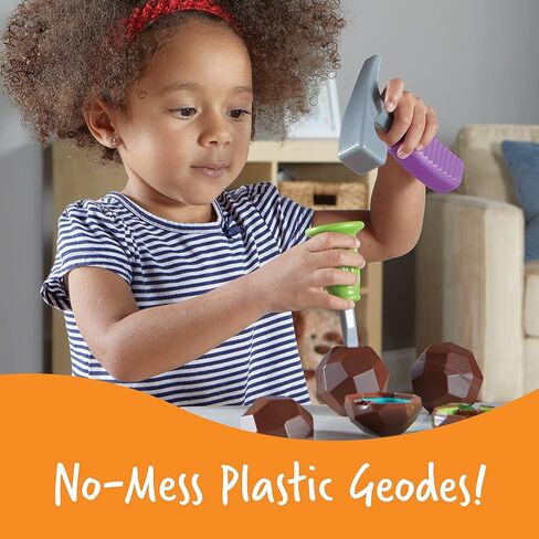 Learning Resources Rock 'n Gem Surprise, Sorting, Matching & Counting Skills Activity Set, Early STEM, 19 Pieces, Ages 3+ in Kuwait