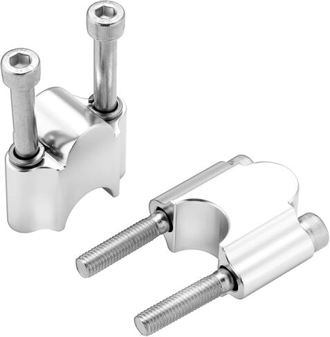 Silver 7/8" Handlebar Risers 30mm Height Mount Clamp Kit Compatible with Motorcycle ATV Kawasaki Honda Suzuki Yamaha Dirt Bike in Kuwait