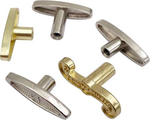 5pcs/lot Different Sizes Musical Box Movement Key Musical Box T Shape Bar Replacement Wind Key Knobs Music Box Parts (5pcs/lot Different) in Saudi Arabia