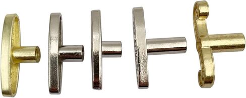 5pcs/lot Different Sizes Musical Box Movement Key Musical Box T Shape Bar Replacement Wind Key Knobs Music Box Parts (5pcs/lot Different) in Saudi Arabia