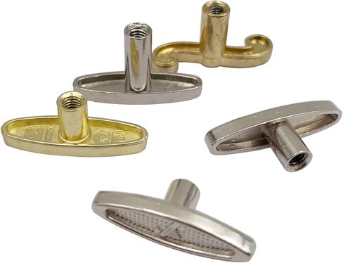 5pcs/lot Different Sizes Musical Box Movement Key Musical Box T Shape Bar Replacement Wind Key Knobs Music Box Parts (5pcs/lot Different) in Saudi Arabia