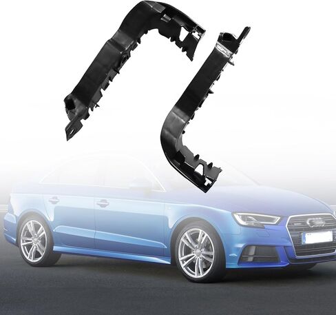 YHB Bumper Brackets fit for 2015 2016 2017 2018 Audi A3 S3 Quattro Sedan Convertible 4Cyl 2.0L 1.8L Front Driver and Passenger Side - Bumper Brackets Retainer Mounting Braces Pair Set in Saudi Arabia