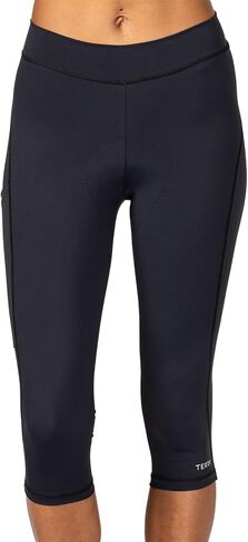 Terry Stash Cycling Capris Pants Women Padded Bike Knicker | Fleet Air Chamois | Pockets | Indoor Spin MTB Road Dirt in Saudi Arabia