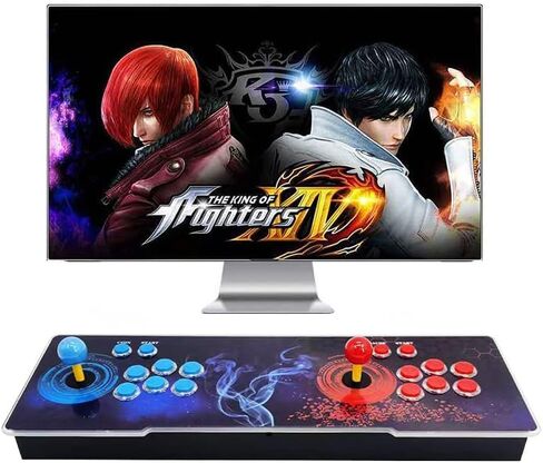【26800 Games in 1】 Pandora's Box Arcade Game Console, 3D Pandora Box Support PC & Projector & TV, 2-4 Players, 1280X720 Full HD, 3D Games, Search/Hide/Save/Load/Pause Games, Favorite List in Saudi Arabia