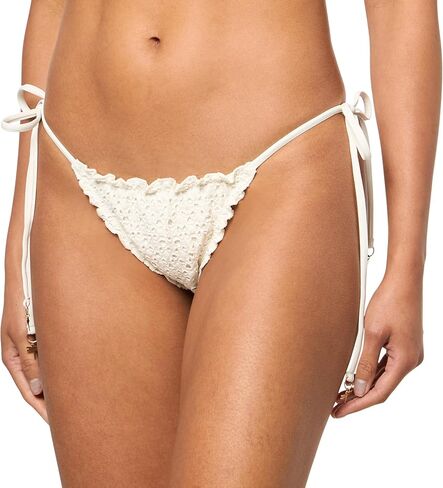 Seafolly Women's Brazilian Tie Side Lettuce Edge Bikini Bottom Swimsuit in Saudi Arabia