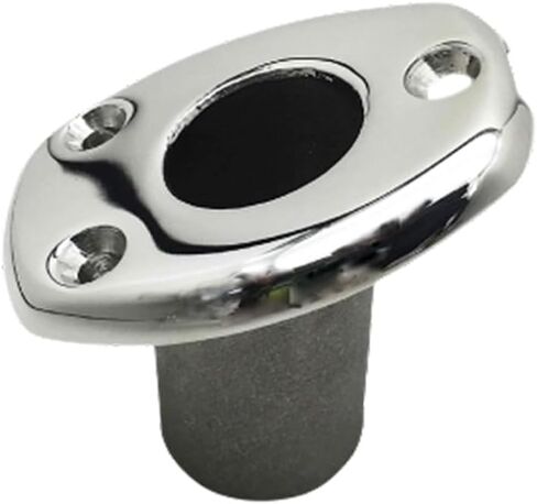 MARINE CITY 316 Grade Stainless Steel Durable Deck Flush Mounting Base Flag Socket Grade T-Handle (Fits for 1 Inch Pole) for Boats – Yachts – Marines – Hardware Accessories (Pack of 1) in Kuwait