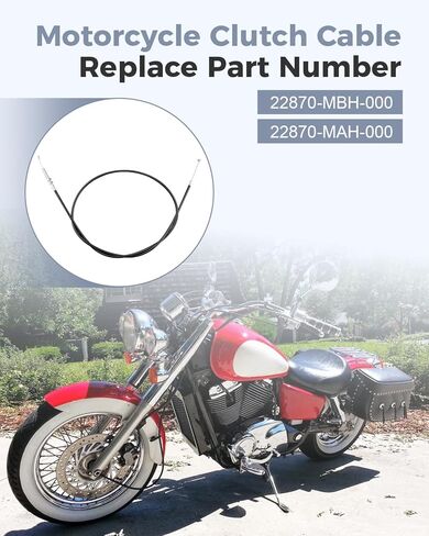 Motorcycle Clutch Cable Fit for Honda Shadow 1100 VT1100C/C2/C3/Aero/Spirit/ACE/Sabre (1995–2007) Replace 22870-MBH-000/22870-MAH-000 in Saudi Arabia