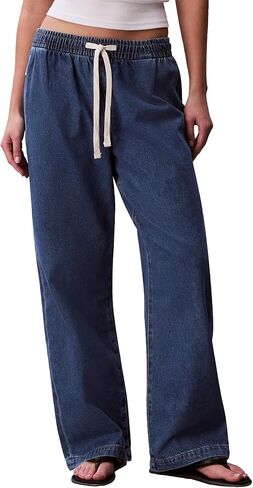 Calvin Klein Womens Lightweight Denim Pull-on Pants in Saudi Arabia