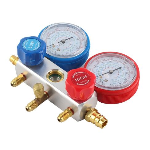 3 Way AC Diagnostic Manifold Gauge Set Refrigerant Charging Tool Kit for R410A R22 R404 in Saudi Arabia