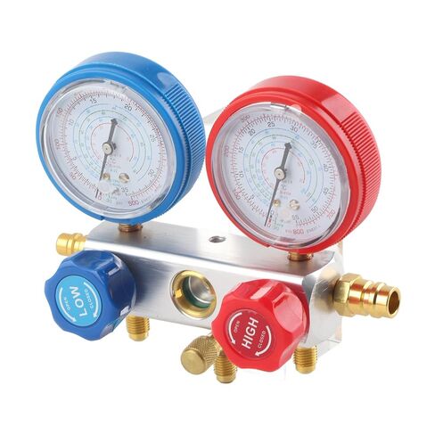3 Way AC Diagnostic Manifold Gauge Set Refrigerant Charging Tool Kit for R410A R22 R404 in Saudi Arabia