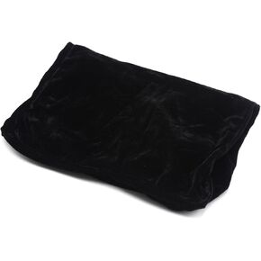 ZJchao Piano Bench Cover Velvet Piano Stool Cover with Lace Decoration, Red, for Single Piano Stool in Saudi Arabia