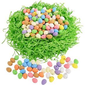 160 قطعة من بيض عيد الفصح المزخرف، بيض صغير من الفوم، بيض مرقط باستيل للحفلات والفصول الدراسية، لوازم يدوية يدوية الصنع، حشوات سلة عيد الفصح، حفلات الربيع، ديكور طاولة العشاء المنزلي in Kuwait