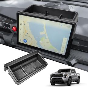 Dashboard Organizer Compatible with Toyota 2024-2026 Tacoma & 2025 2026 4Runner Accessories with 14-Inch Screen – ABS Dash Console Storage Tray Compartment with Sunglasses Holder Rubber Liner in Saudi Arabia