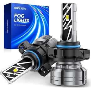 مصابيح الضباب ZonCar 880 LED باللون الأبيض، 880 885 893 899 لاستبدال مصباح DRL أو مصباح الضباب، إضاءة 360 درجة، غير قطبية، حزمة من 2 in Kuwait