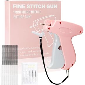 Stitch Gun for Clothes， Handheld Stitch Gun Quick Clothing Fixer，Sewing Kit Includes 1,000 Black Fasteners & 1,000 White Fasteners & 6 Needles (Blue) in Kuwait
