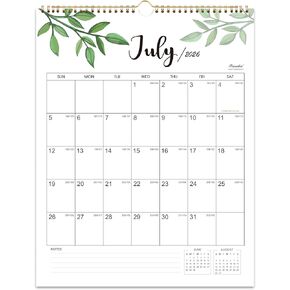 2025-2026 Calendar - Vertical Wall Calendar 2025-2026, JUL. 2025 to DEC. 2026, 14.8'' x 11.5'', Monthly Calendar with Julian Date, Perfect for Planning in Saudi Arabia