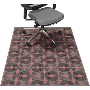 سجادة كرسي Tydle للأرضيات الصلبة، سجادة كرسي مقاس 91.44 سم × 121.96 سم للأرضيات الصلبة، وواقي للأرضيات الصلبة غير قابل للانزلاق، سجادة كمبيوتر تحت المكتب للمكتب المنزلي (أسود وأحمر) in Kuwait