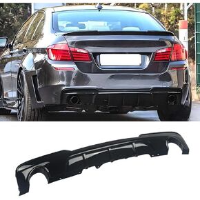 ناشر المصد الخلفي متوافق مع 2010-2016 BMW 5 Series F10 F11 530i 535i M Sport Style لامع مطلي باللون الأسود الفاصل للشفاه الخلفية in Kuwait
