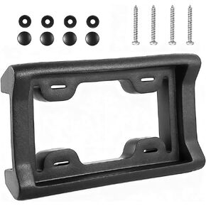 Car License Plate Bumper Guard, Rattle Proof License Plate Bracket Mount with Screws and Fasteners, Flexible Automotive Tag Holder Front Bumper Protector, Universal for Vehicles in Kuwait