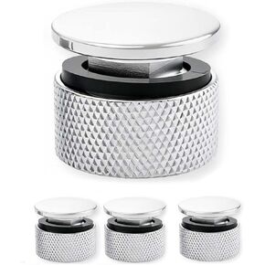 4 Pack Aluminum Alloy Welding Helmet Fasteners with Non-Slip Silicone Washer - Durable Pipeliner Replacement Parts (Silver) in Kuwait