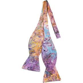 Mens Self-tie Bow Tie Multi-Color Batik Hawaiian Floral in Kuwait