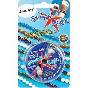 خرز سحري قابل للتمدد وسلك مجوهرات .5 مم 10 أمتار/العبوة- أسود in Kuwait