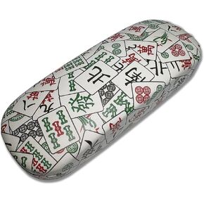 Mahjong Hard Shell Eyeglasses Case Protector Leather Large Glasses Case Concise in Saudi Arabia