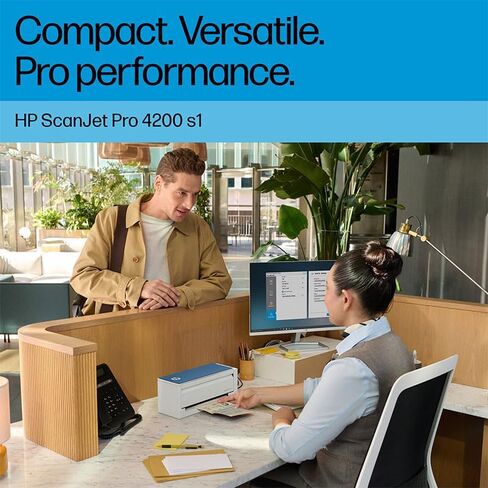 HP ScanJet Pro 4200 s1, Fast 2‑Sided Scanner with Auto Document Feeder, Best for Office (8Q4W2A) in Saudi Arabia