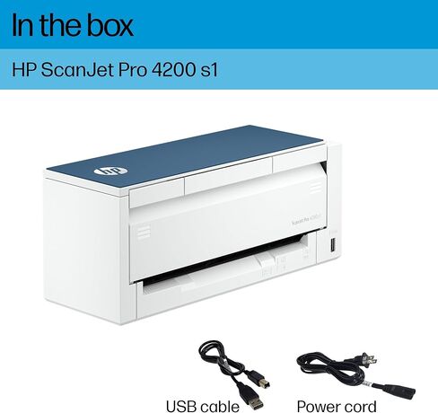 HP ScanJet Pro 4200 s1, Fast 2‑Sided Scanner with Auto Document Feeder, Best for Office (8Q4W2A) in Saudi Arabia