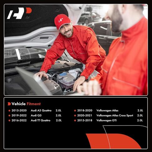 مجموعة شاحن توربيني كامل A-Premium RHF5 مع حشية متوافقة مع موديلات فولكس فاجن وأودي - A3 Quattro 2015-2020، Q3 2019-2022، TT Quattro 2016-2022، Atlas، Atlas Cross Sport، GTI، 2.0L in Kuwait