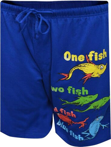 شورت رجالي من MJC Dr Seuss One Fish Two Fish Blue Lounge in Saudi Arabia