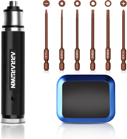 طقم أدوات سيارة RC 9 قطع 6 في 1 مجموعة مفكات سداسية مع صينية، مجموعة أدوات إصلاح هواية مفتاح الربط المتقاطع متوافقة مع معظم سيارات RC والشاحنات والعربات التي تجرها الدواب وسباقات تروجي in Kuwait