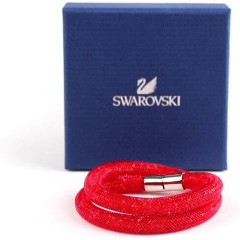 SWAROVSKI Stardust Red Crystals Double Bracelet 5185873-S- Small in Saudi Arabia