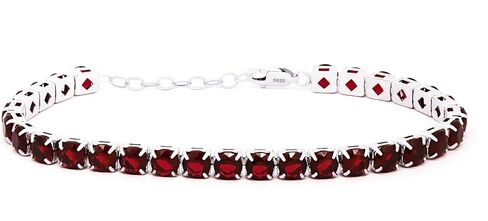 925 Sterling Silver Tennis Bracelet for Women, Multi-Color Cubic Zirconia Bracelet (Green/Black/White/Blue/Red), Sparkling Tennis Chain Fine Jewelry Gift for Anniversary Birthday Valentine's Day by Belantina in Kuwait