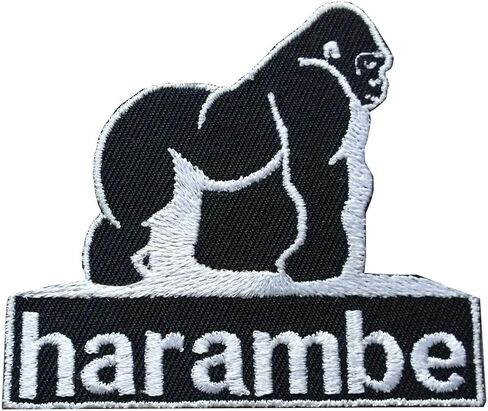 Harambe Gorilla Patch Remember Zoo Embroidered Iron On in Saudi Arabia