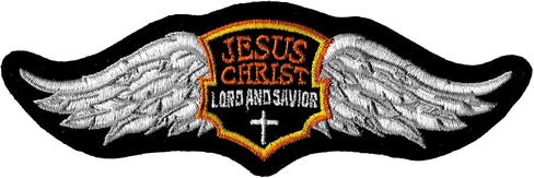 Hot Leathers PPA3392 Jesus Wings Patch 6" x 2" - 6 Width x 2 Height Inches in Saudi Arabia
