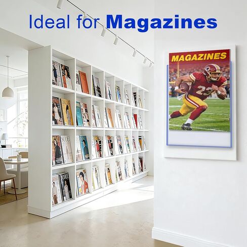 أدوات تحميل علوية للمجلات مقاس 9 × 11-1/4 - واقيات مجلات ومجلات صلبة شديدة التحمل سعة 20 مل، سعة سماكة 5 مم، وأكمام شفافة من البولي فينيل كلوريد لعرض المجلات والوثائق والمقتنيات الأرشيفية (10 عبوات) in Kuwait