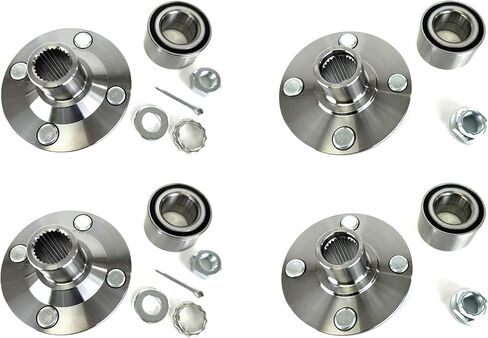 DTA 4 Wheel Hub and Bearing Kits Front and Rear Left and Right Compatible with Club Car Carryall 1500, 1700, 295, XRT 1550, Replaces 103146204, 103146203, 102464301 in Saudi Arabia