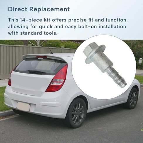 14Pcs Valve Cover Bolts Replacement Fit for Elantra Santa Fe Sonata Tucson Replace 22451-2G600 Silver in Kuwait