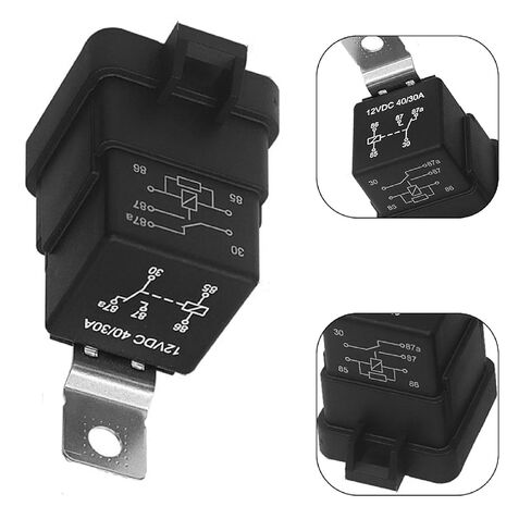 Automotive 5-Pin Relay, 12V/24V 40A, Waterproof Sealed Design for Extreme Weather Conditions, Universal Vehicle Electrical System in Saudi Arabia