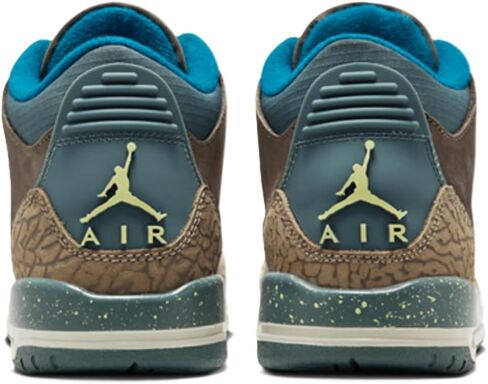 Air Jordan 3 Retro Big Kids' Shoes (Olive Grey/Khaki/Sea Glass/Green Abyss) in Saudi Arabia
