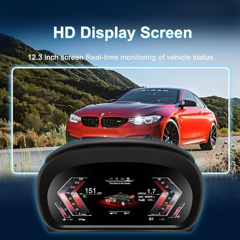 10.25 Zoll Dash Digital، مجموعة أدوات ما بعد البيع، مجموعة قياس لسيارات BMW 3 Series E90 E91 E92 E93 2005-2012، أجهزة قياس لوحة أدوات استبدال السيارات، استبدال مجموعة الأدوات - N in Saudi Arabia