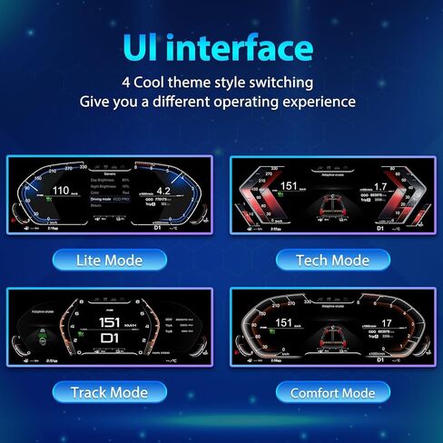10.25 Zoll Dash Digital، مجموعة أدوات ما بعد البيع، مجموعة قياس لسيارات BMW 3 Series E90 E91 E92 E93 2005-2012، أجهزة قياس لوحة أدوات استبدال السيارات، استبدال مجموعة الأدوات - N in Saudi Arabia