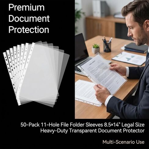 Waterproof A4 Document Folder 100 PCS Clear File Folders Transparent Paper Holder Sleeves for Organization and Office use in Saudi Arabia