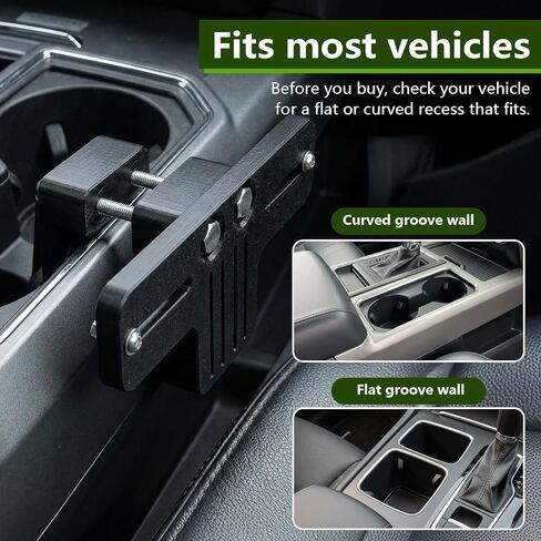 حامل راديو CB عالمي مطور - مشبك مع وسادات مضادة للانزلاق، يناسب الشاحنات ومركبات RVs ومركبات الطرق الوعرة، PETG قوي لتثبيت سريع وآمن in Kuwait