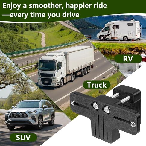 حامل راديو CB عالمي مطور - مشبك مع وسادات مضادة للانزلاق، يناسب الشاحنات ومركبات RVs ومركبات الطرق الوعرة، PETG قوي لتثبيت سريع وآمن in Kuwait