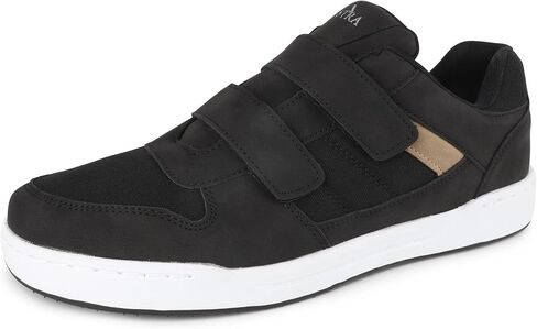 أحذية رياضية واسعة لمرضى السكري للرجال - أحذية لتقويم العظام مع حزام قابل للتعديل - راحة مضادة للانزلاق للوذمة وتورم القدمين والاعتلال العصبي - حذاء كاجوال خفيف الوزن سهل الارتداء in Kuwait